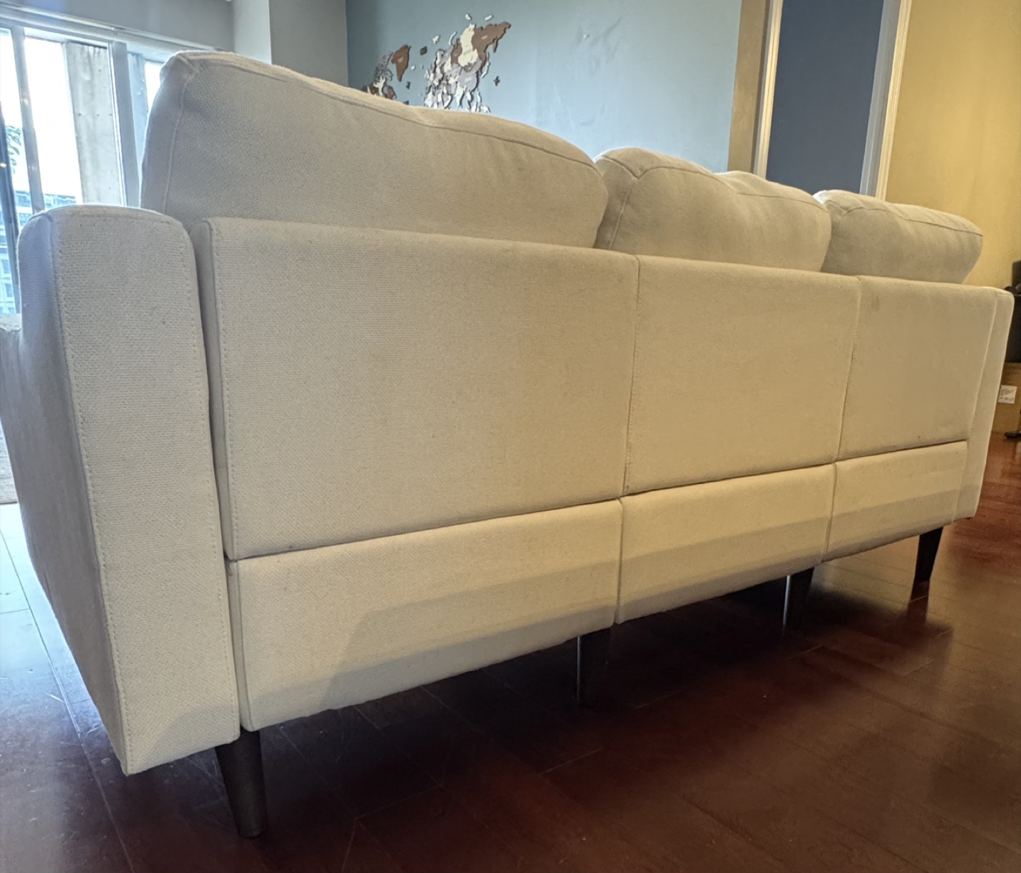 White Sectional Sofa with reversible Chaise Lounge - photo 3