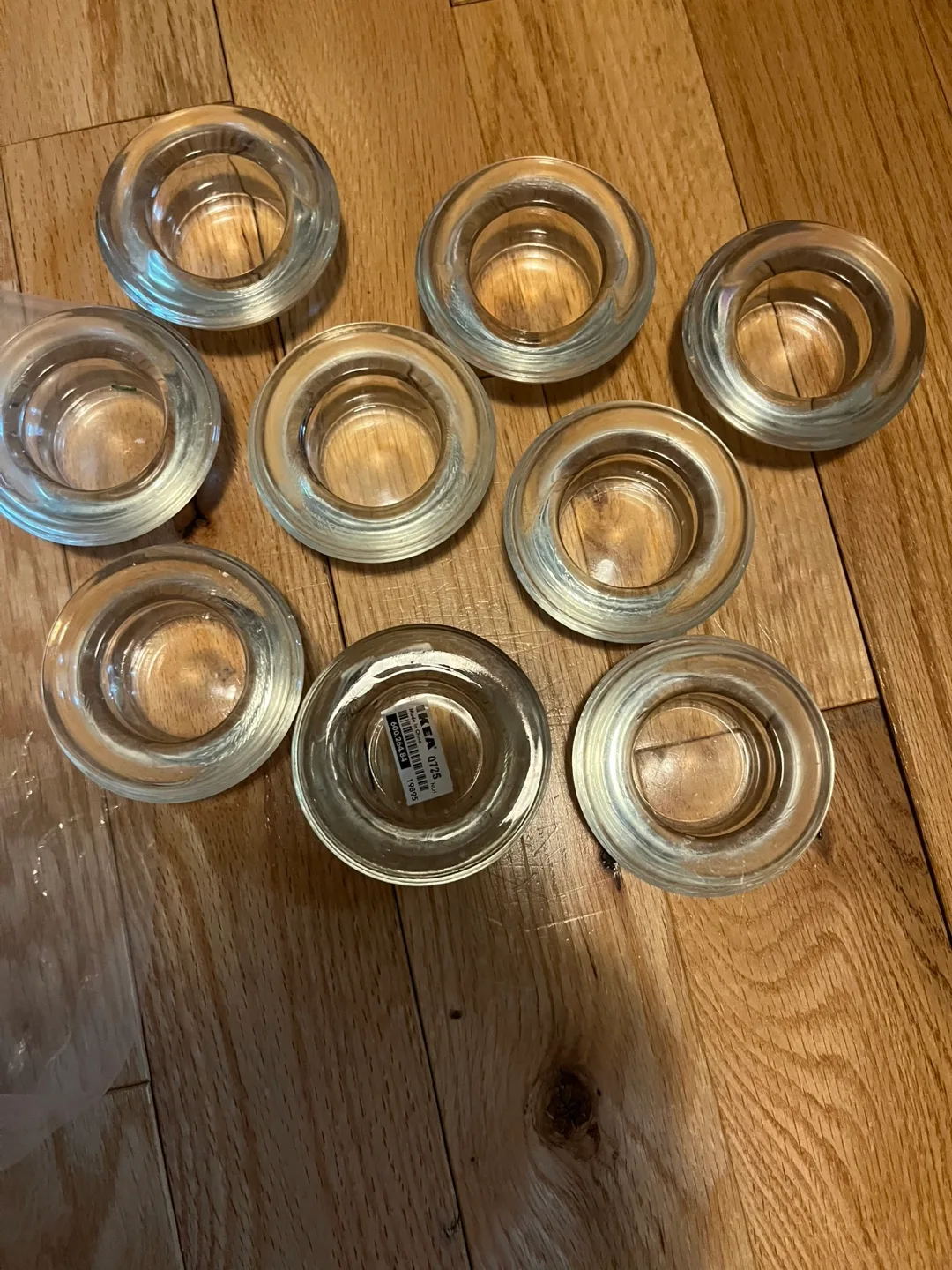 74 IKEA Clear Glass candleholders image indicator(5)