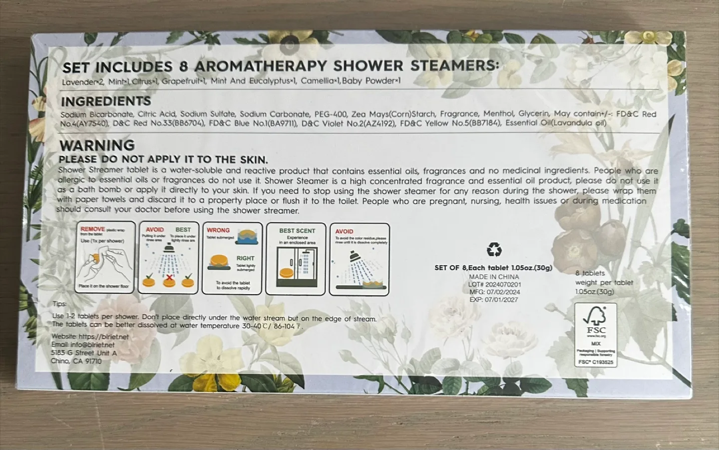 #Freecycle- BLRIET Aromatherapy Shower Steamers (8-pack) image indicator(2)