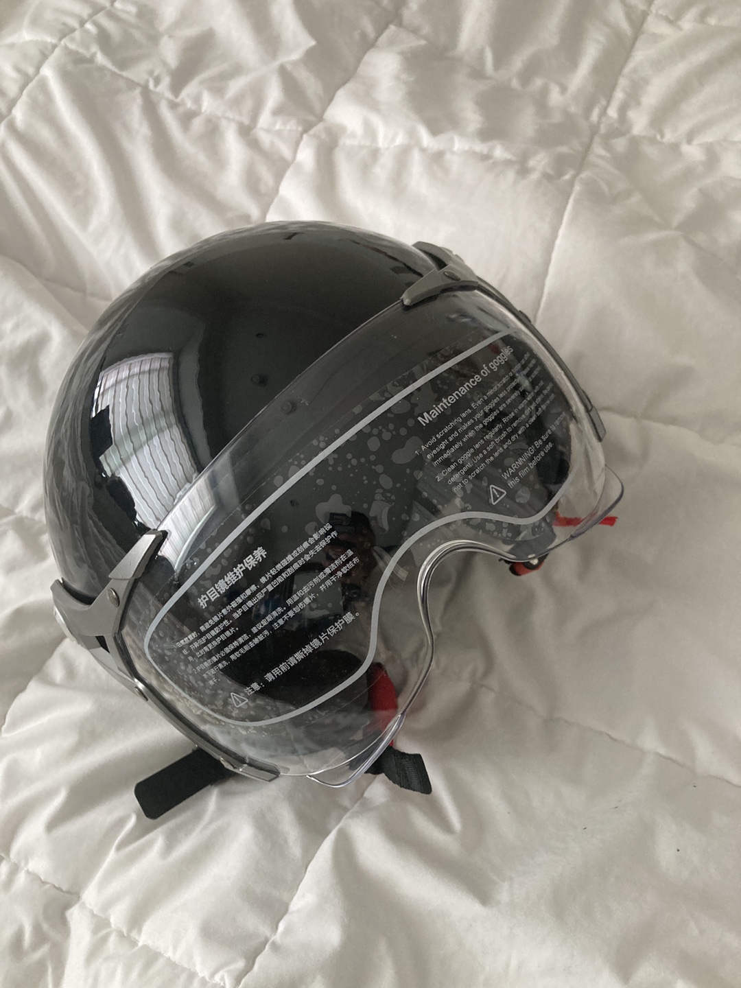 Motorcycle Helmet - Black, Size XL