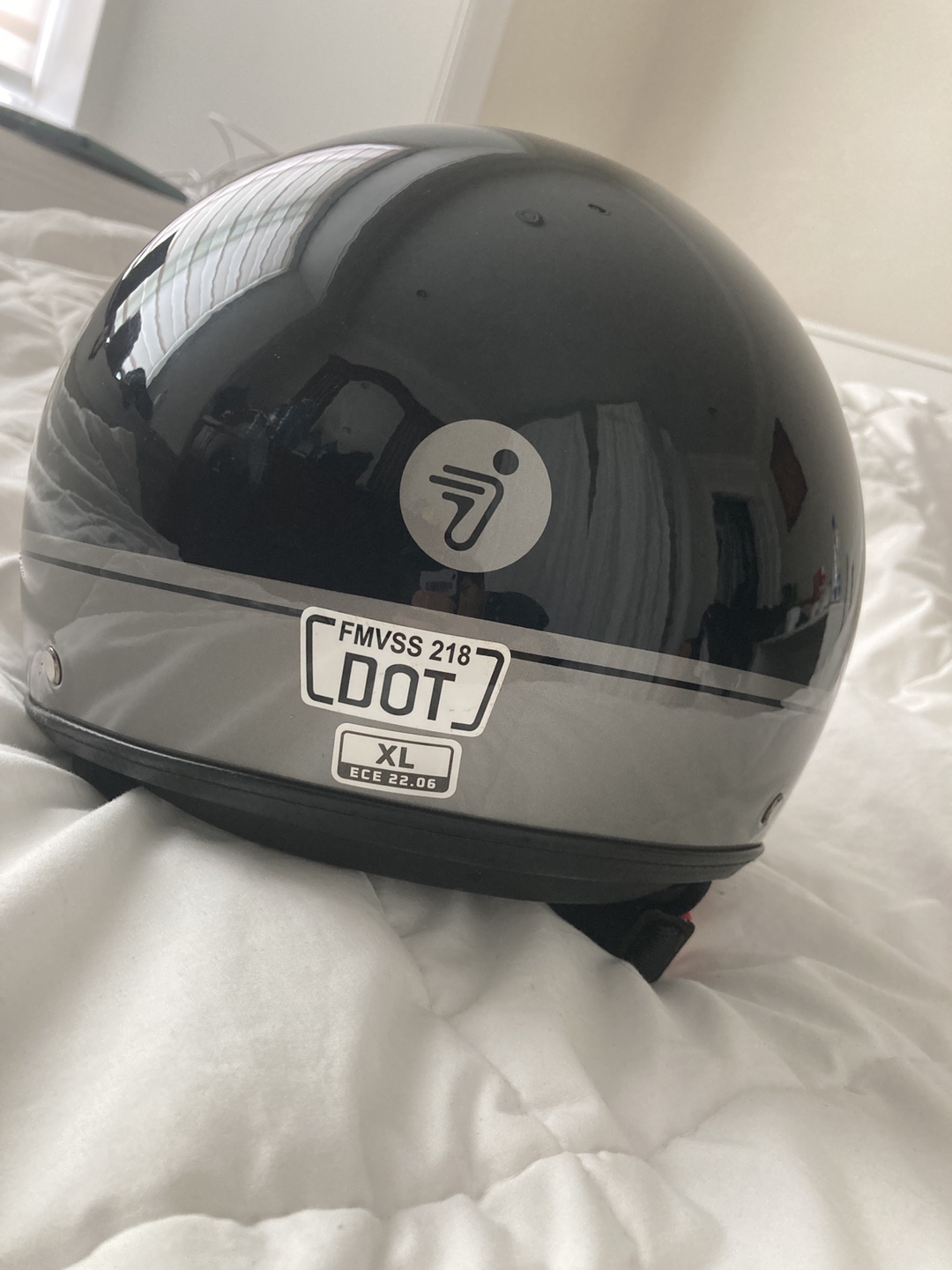 Motorcycle Helmet - Black, Size XL - photo 2