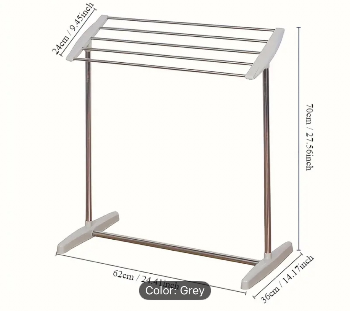 Grey Towel Rack - photo 3