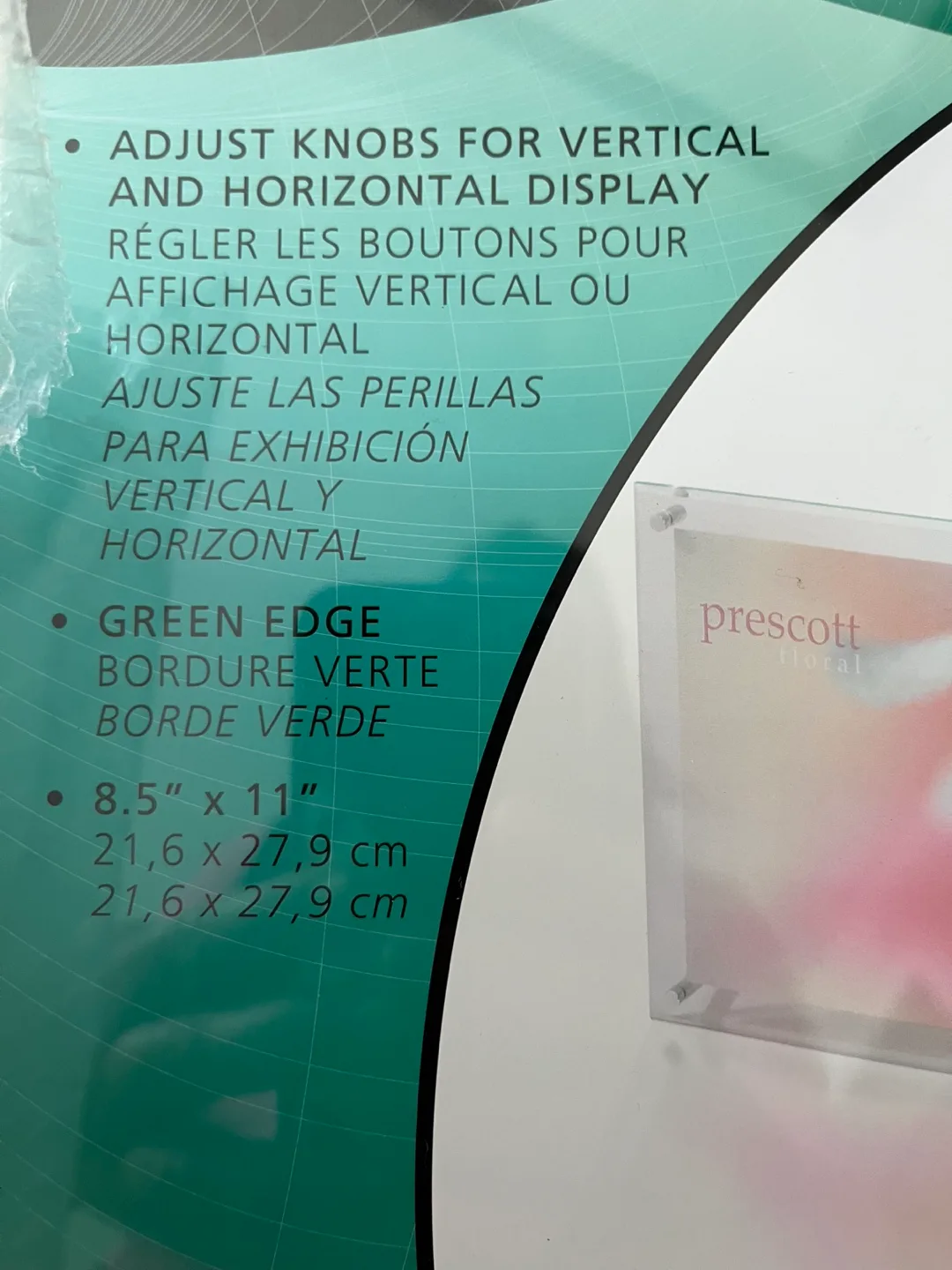 Deflect-o Superior Image Frame - 8.5" x 11" image indicator(5)