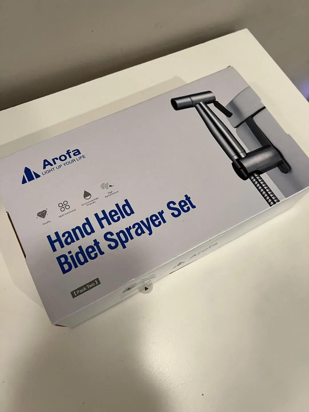 Arofa Hand Held Bidet Sprayer Set - New in Box! X2 thumbnail
