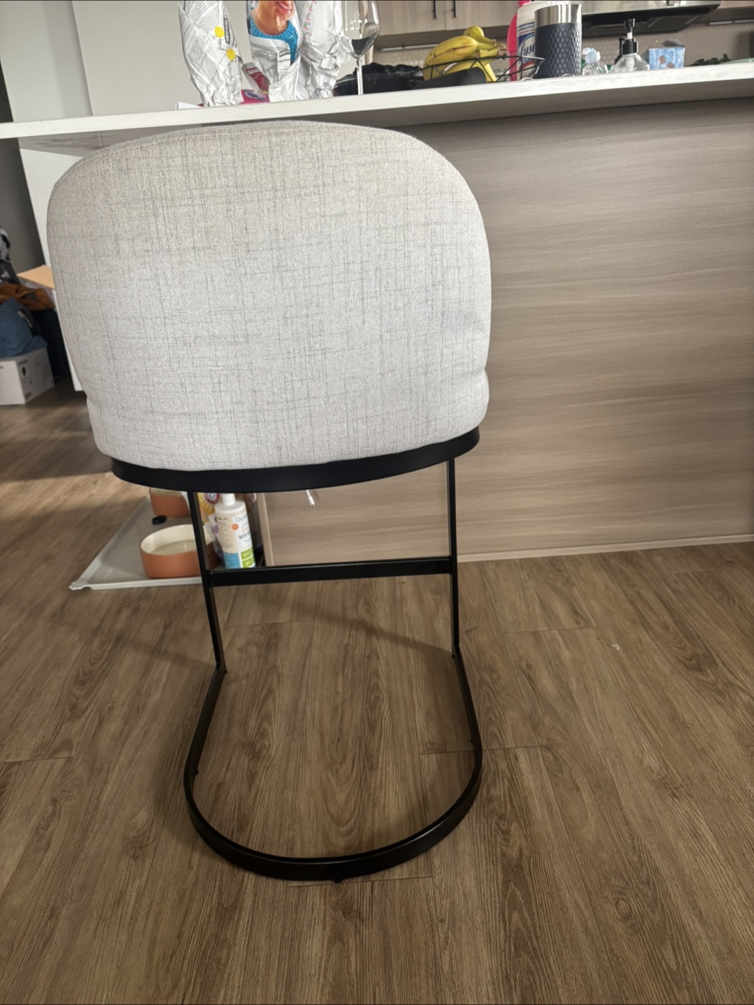 Gray Upholstered Counter Stools X2 - photo 5