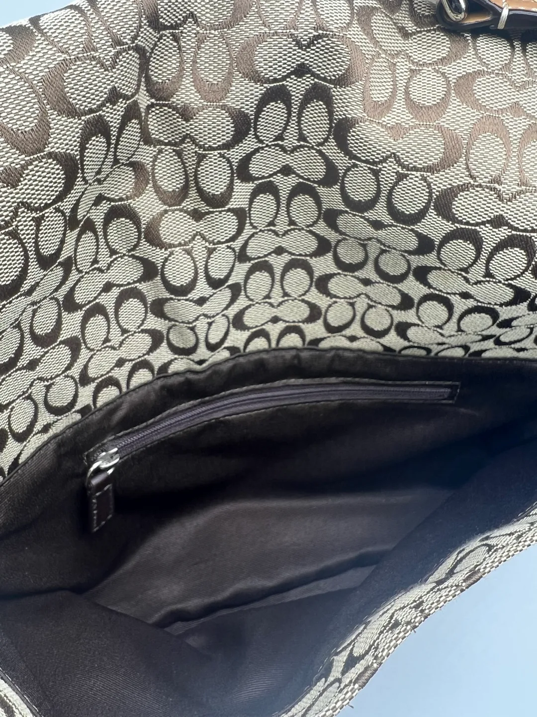 Coach Signature Canvas Jacquard Messenger Bag image indicator(7)