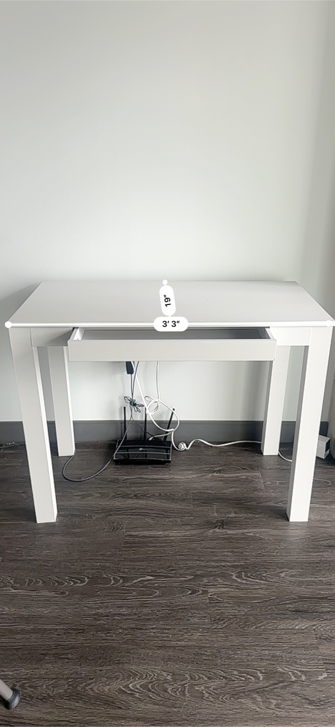 White Desk - 3'3" x 1'6"