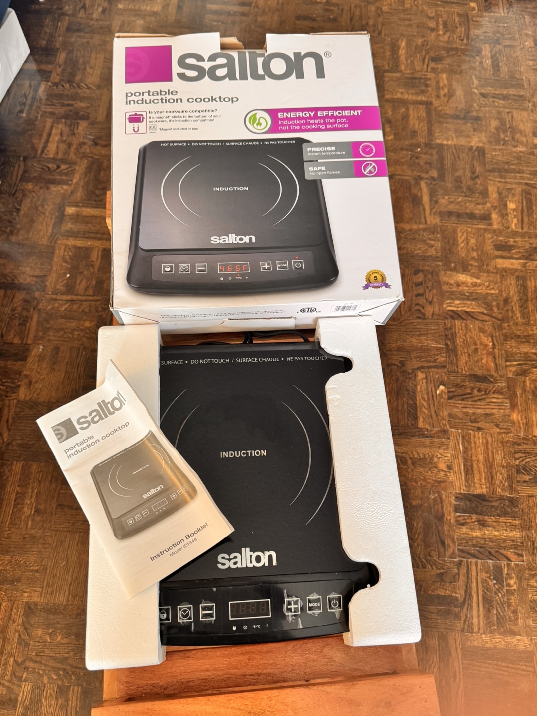 Salton Portable Induction Cooktop - photo 2