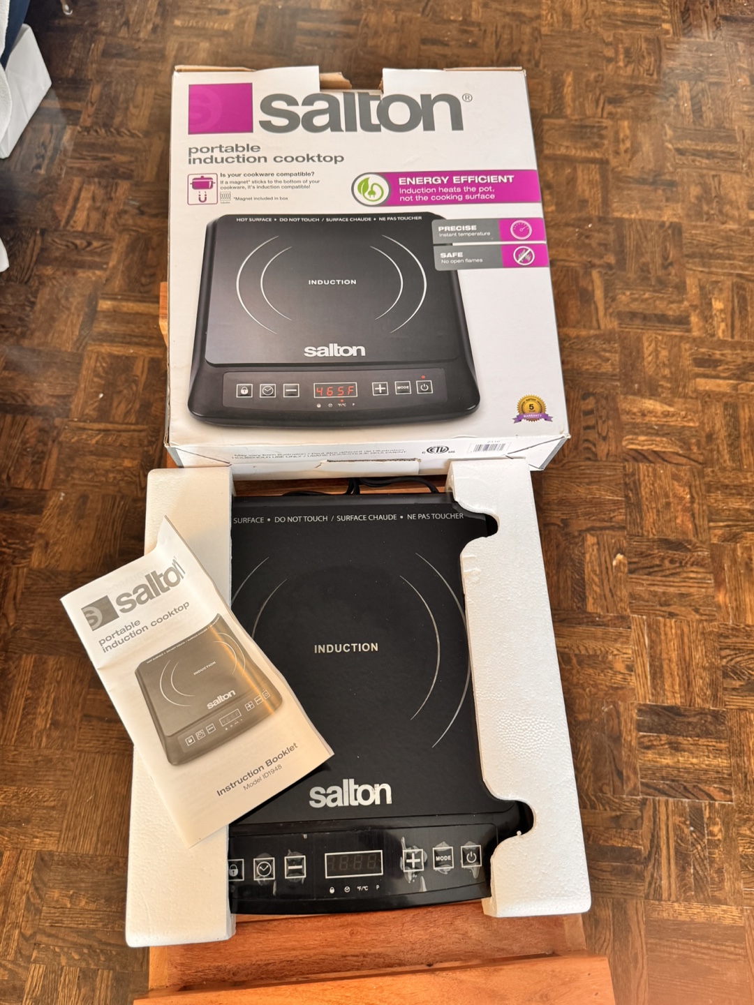 Salton Portable Induction Cooktop - photo 3
