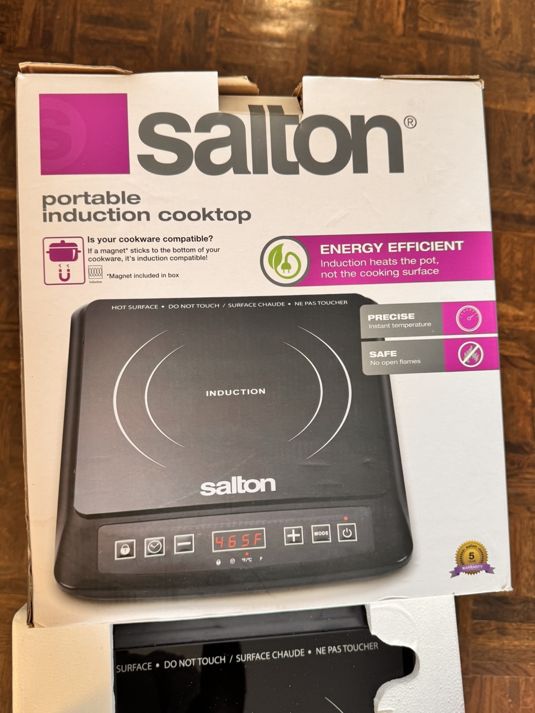 Salton Portable Induction Cooktop