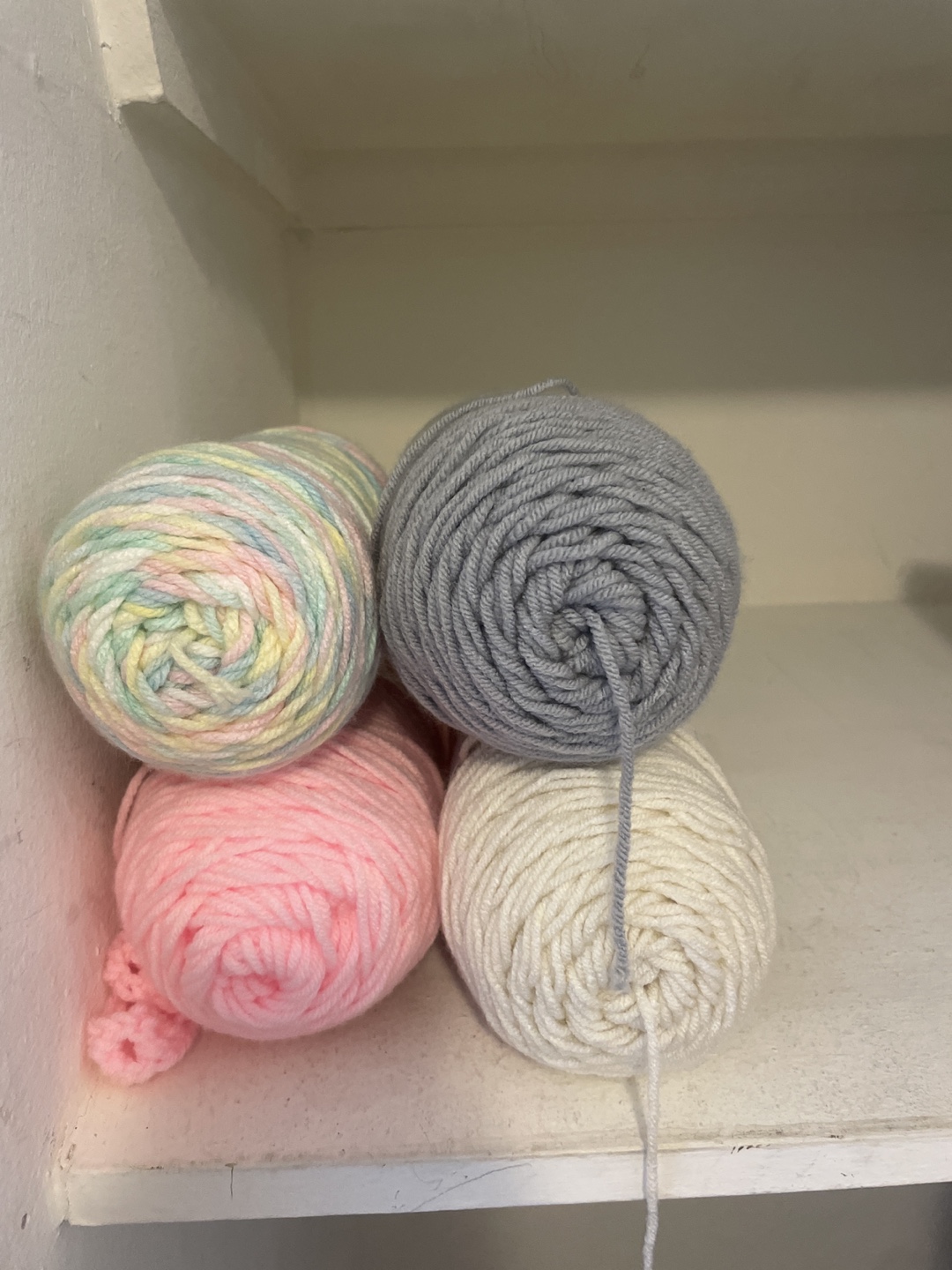 #FREECYCLE Yarn Bundle - Pink, Gray, White, Pastel