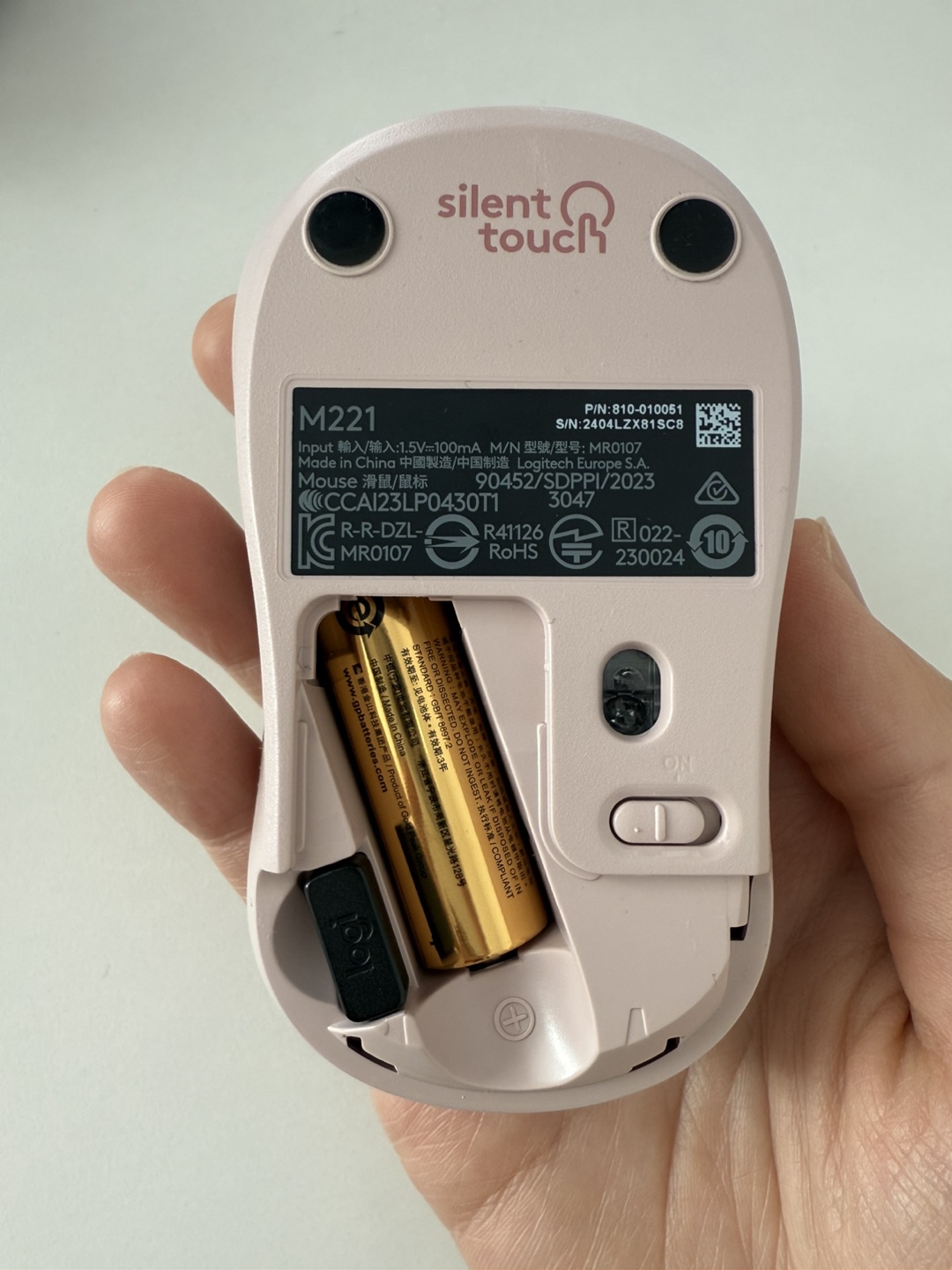 Logitech M221 Silent Touch Mouse - Pink - photo 3
