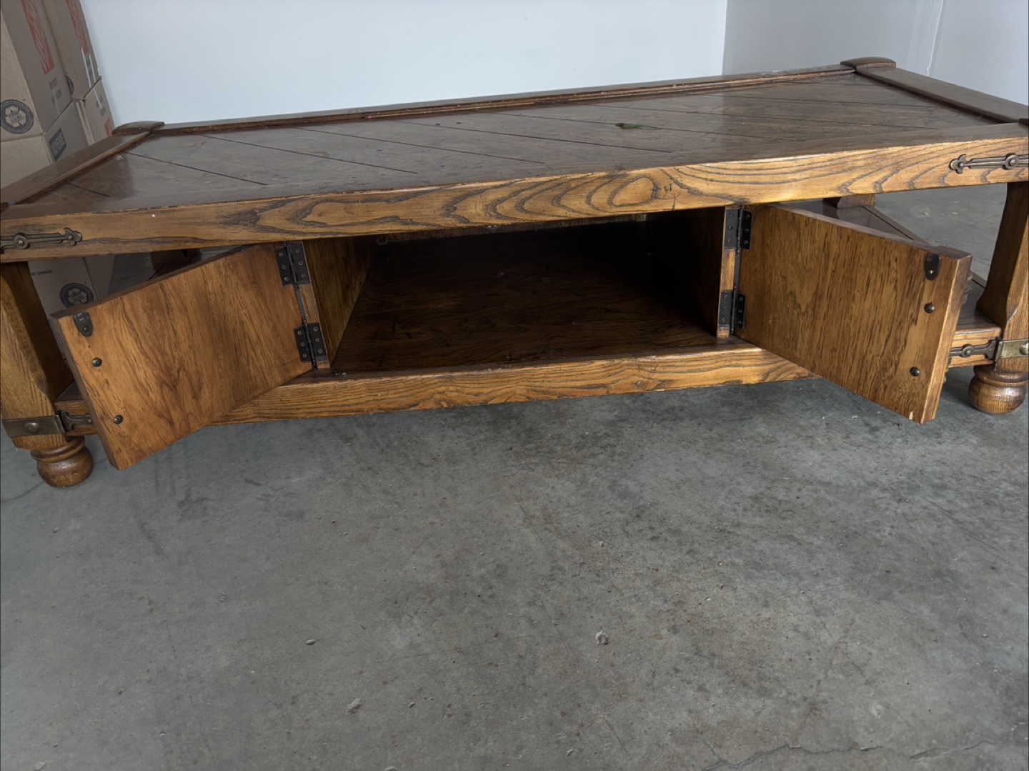 Wooden Table with Storage - photo 2