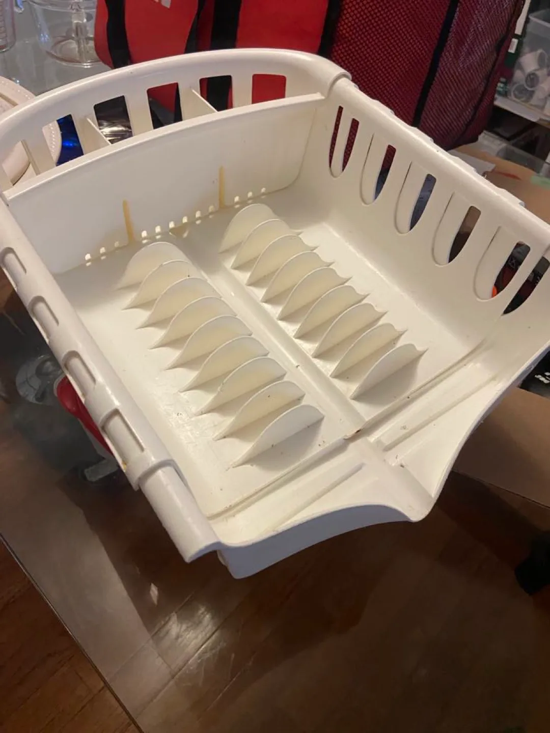 White Plastic Dish Rack thumbnail
