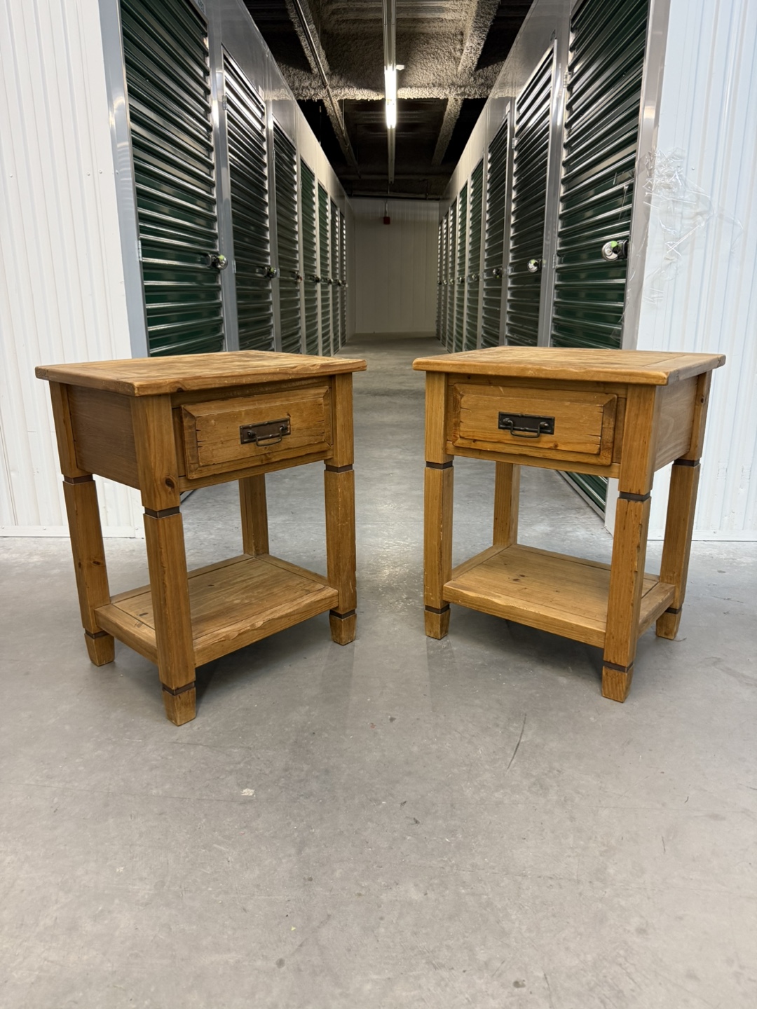 Pier 1 Imports Wooden Side Tables - Set of 2