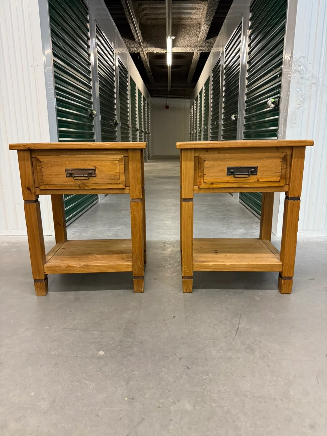 Pier 1 Imports Wooden Side Tables - Set of 2 image indicator(2)