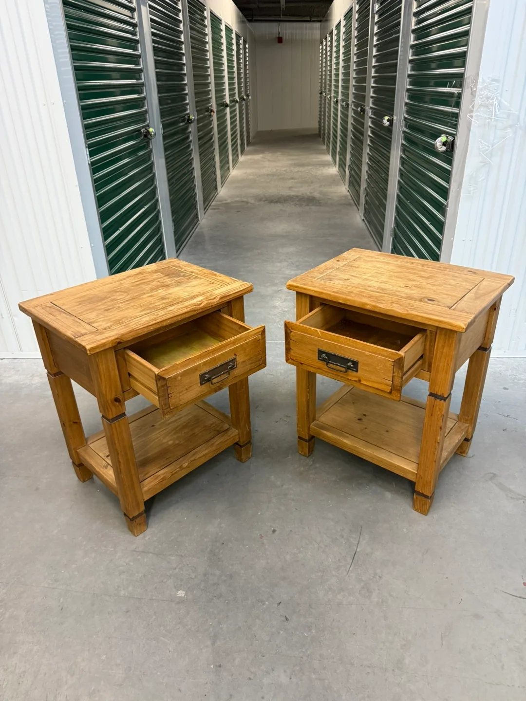 Pier 1 Imports Wooden Side Tables - Set of 2 image indicator(4)