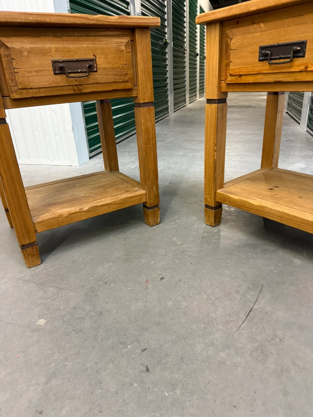 Pier 1 Imports Wooden Side Tables - Set of 2 image indicator(7)