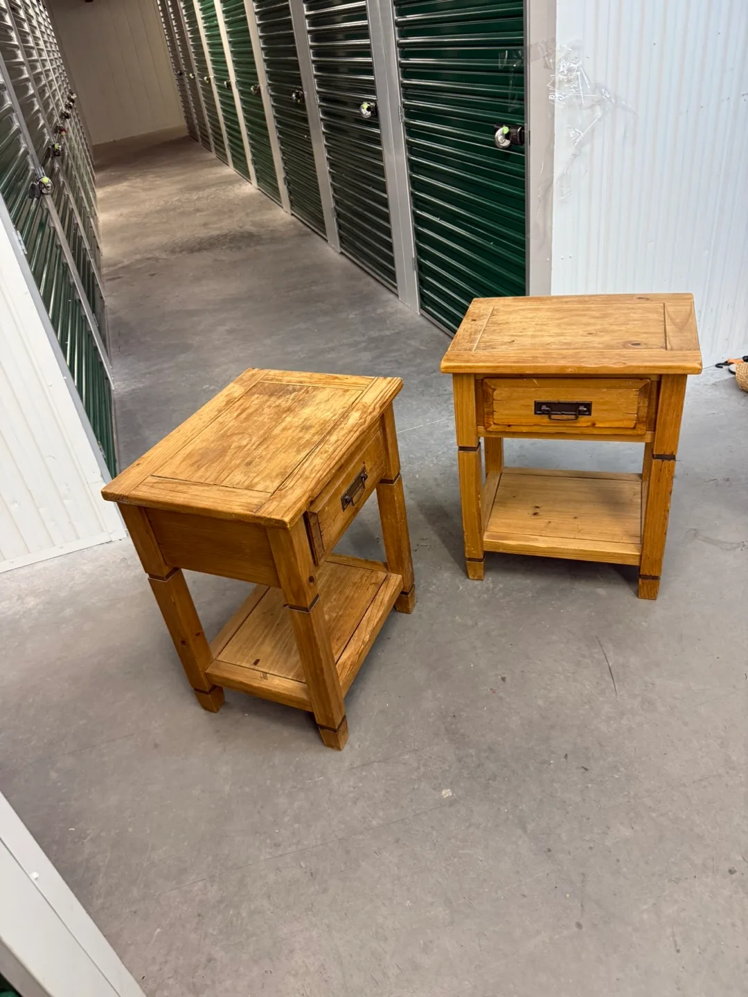 Pier 1 Imports Wooden Side Tables - Set of 2 image indicator(9)