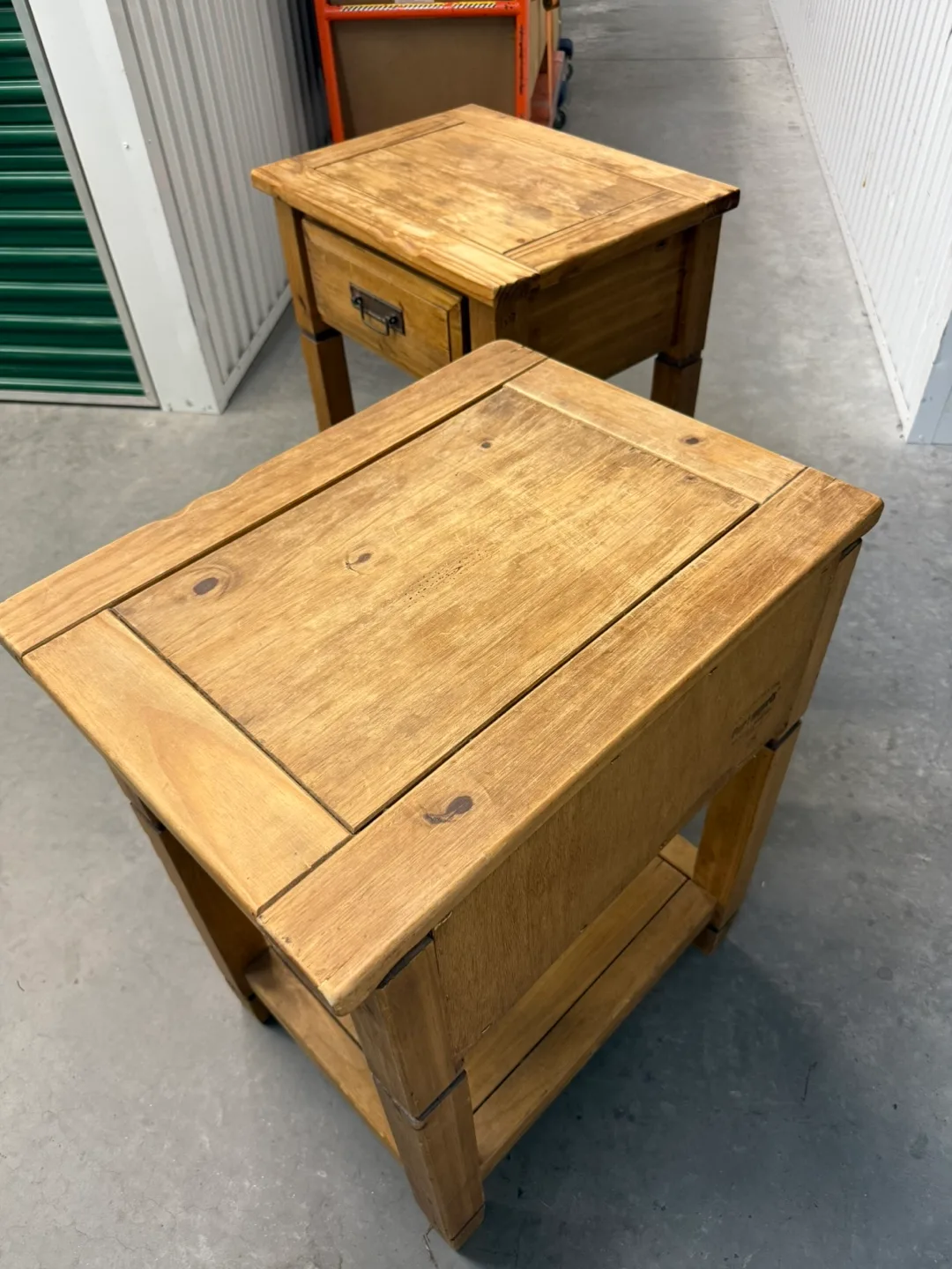 Pier 1 Imports Wooden Side Tables - Set of 2 image indicator(8)