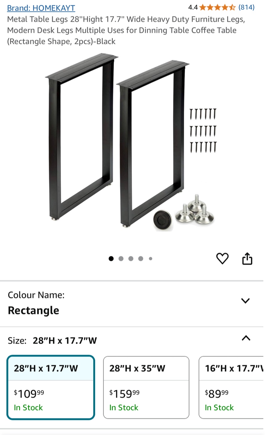 Modern Furniture Legs + Free Oak Desktop Table - photo 3