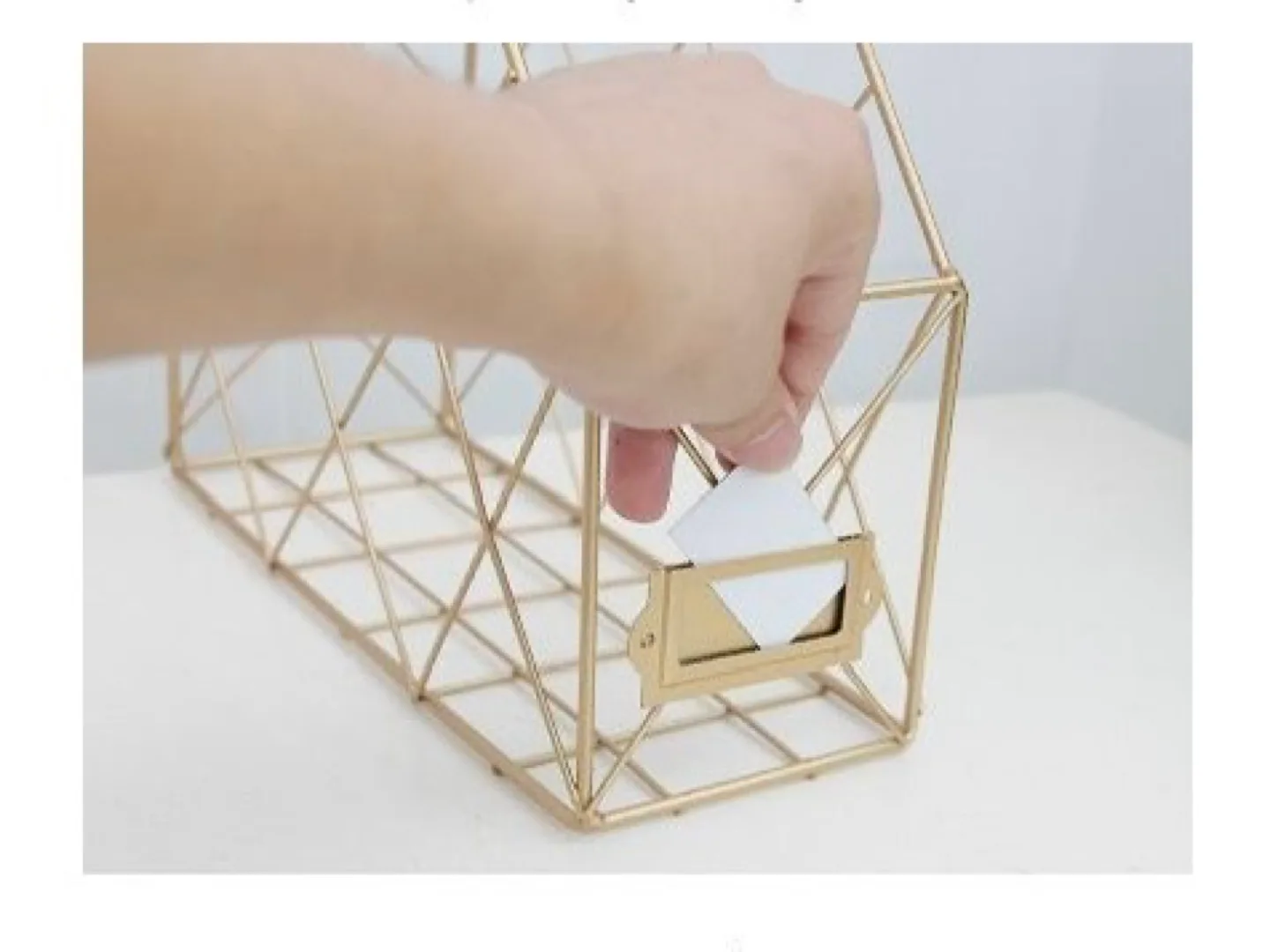 Magazine Rack - Gold and White image indicator(4)