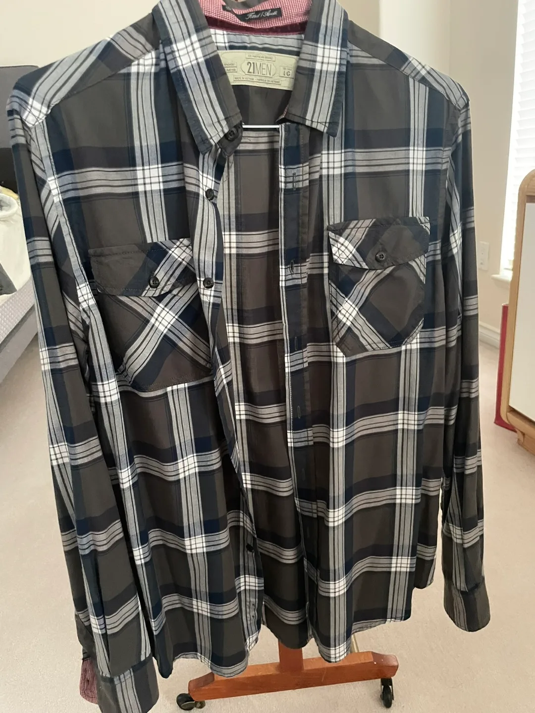21MEN Flannel Shirt - Large thumbnail