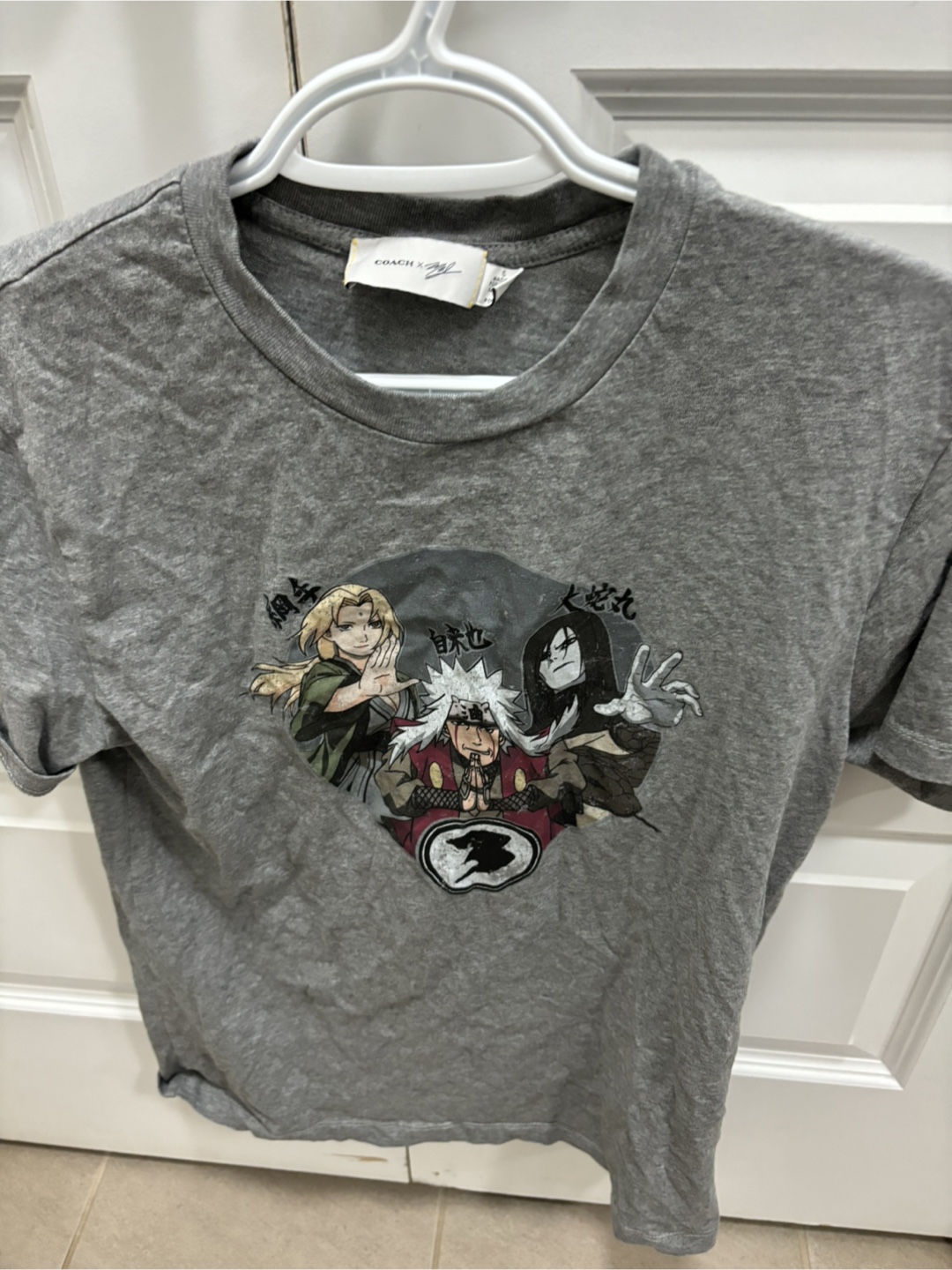 New Coach x Naruto Grey T-Shirt