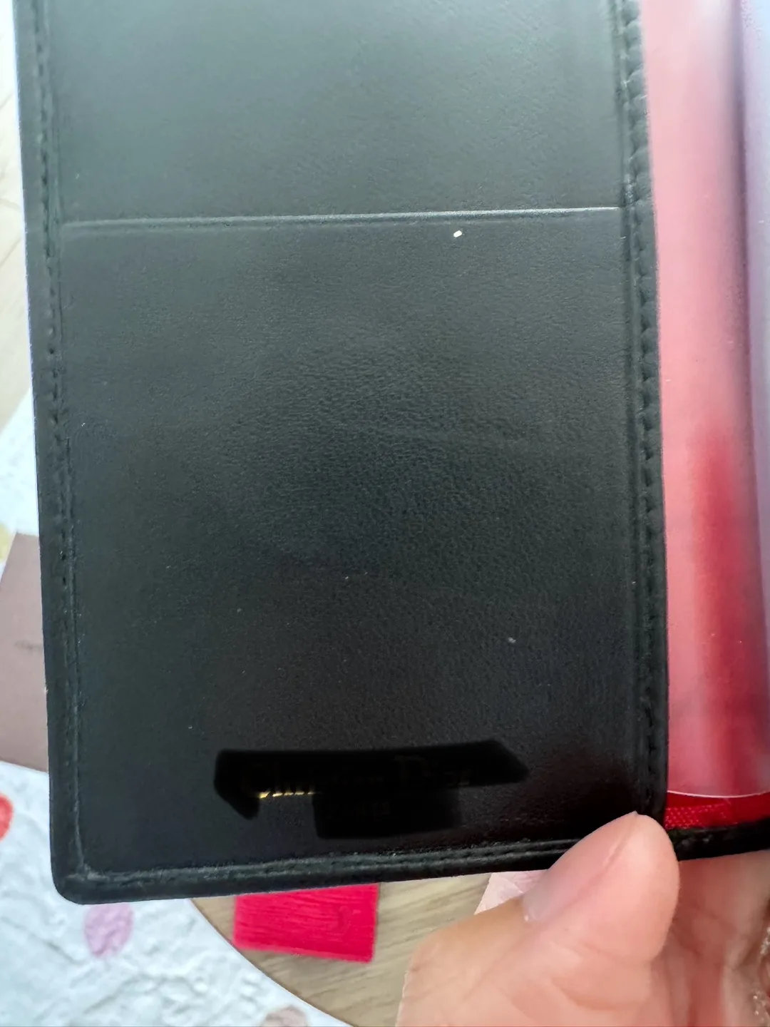 Dior Black Leather Card Holder image indicator(3)