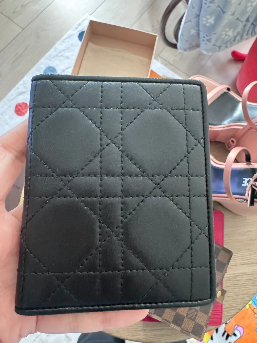 Dior Black Leather Card Holder image indicator(2)