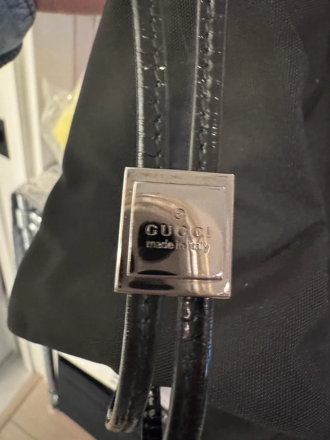 Gucci Black Bucket Bag with Fruit Pins image indicator(5)