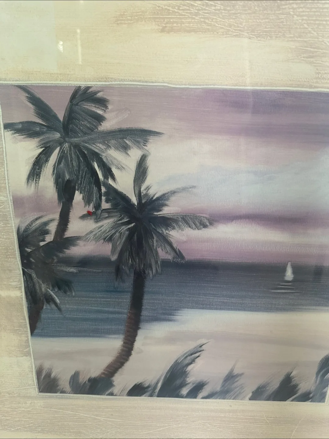 Framed Beach Palm Tree Wall Art image indicator(2)