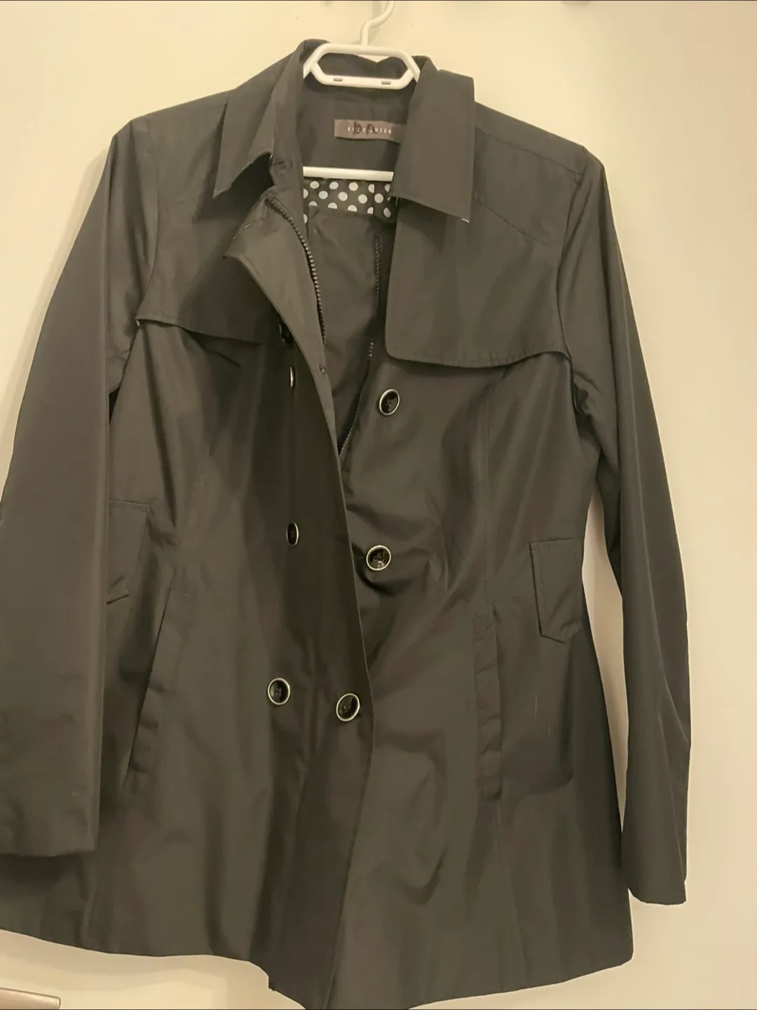 Suzy Shier Black Trench Coat (never used) thumbnail