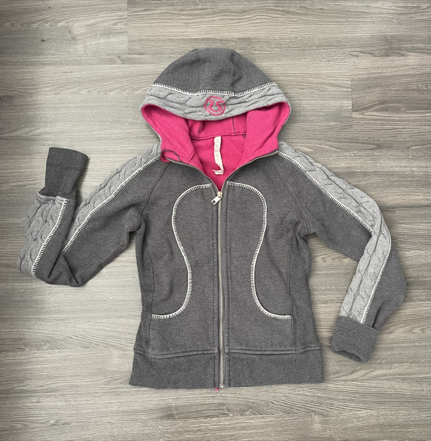 Lululemon Grey & Pink Hoodie