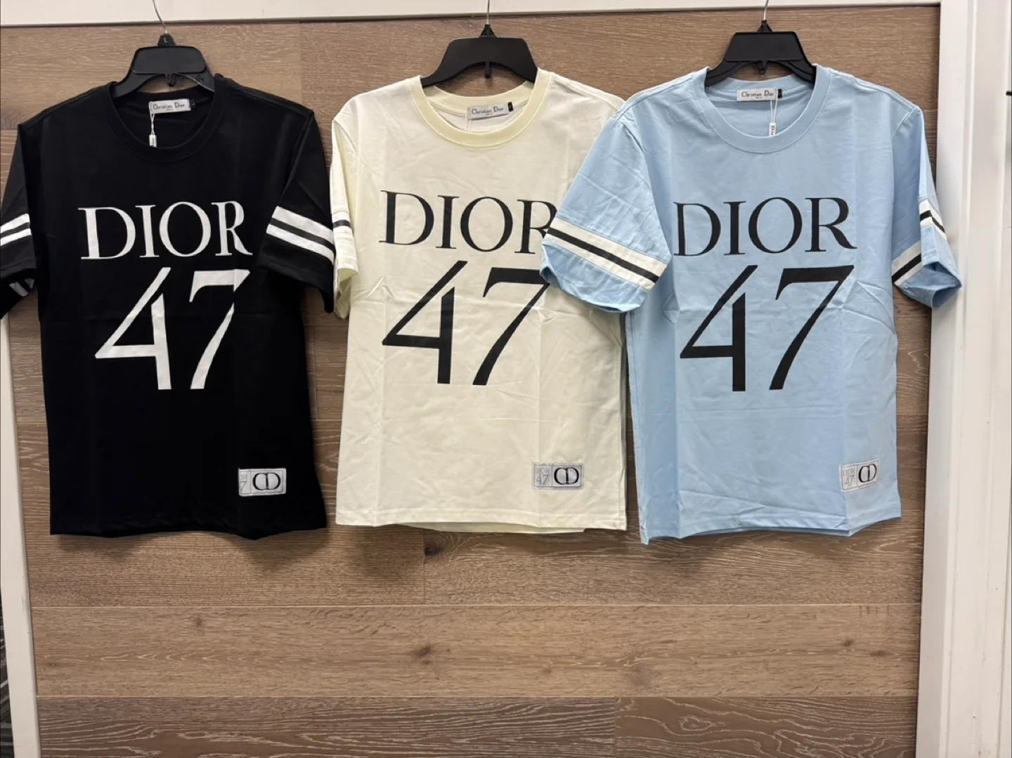 DIOR 47 T-Shirt - Black, Cream, Blue thumbnail