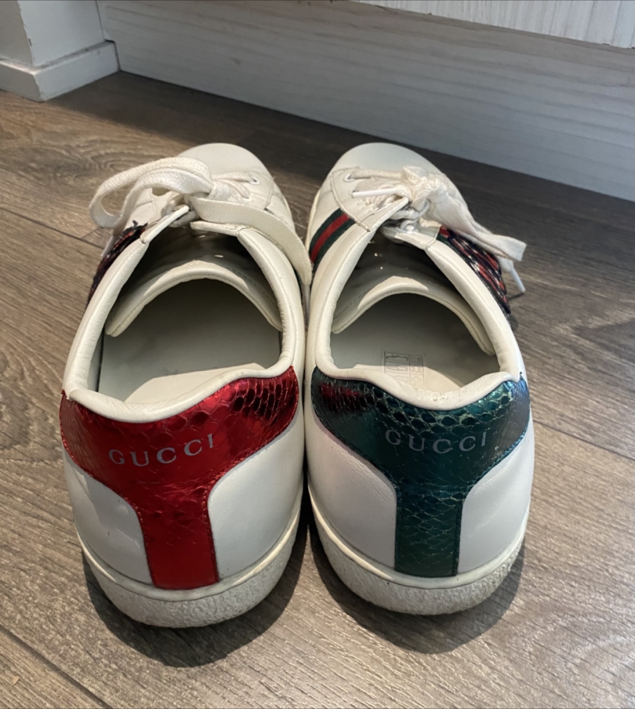 Authentic Gucci ace sneakers Embroidered Snake - photo 3
