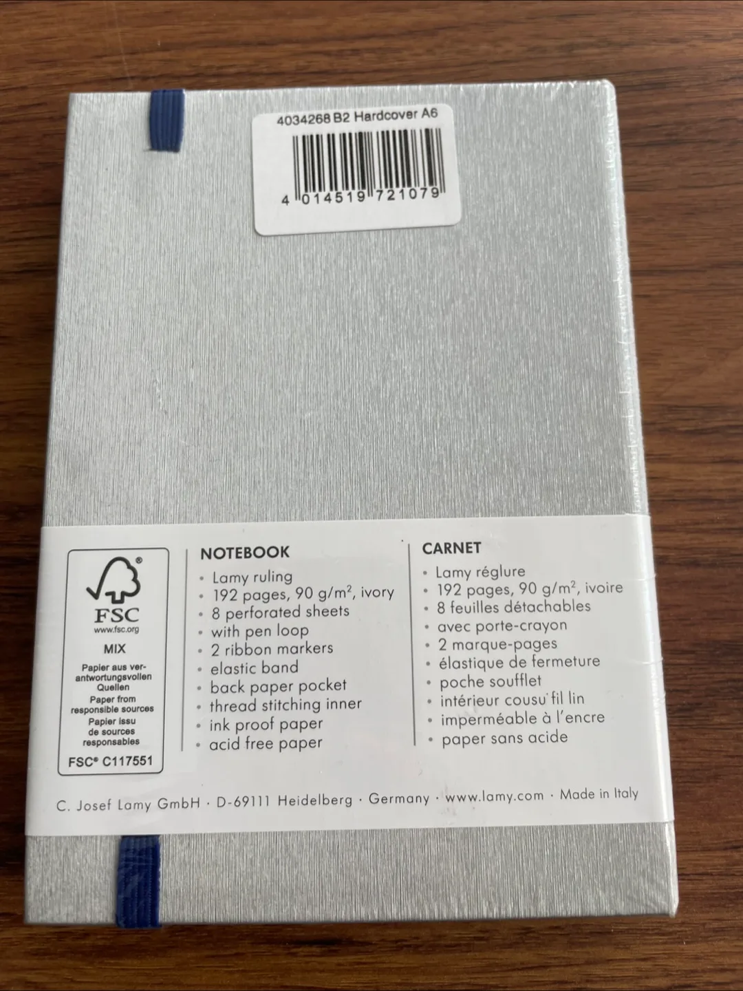 Lamy Notebook Hardcover A6 - Ocean Blue image indicator(2)
