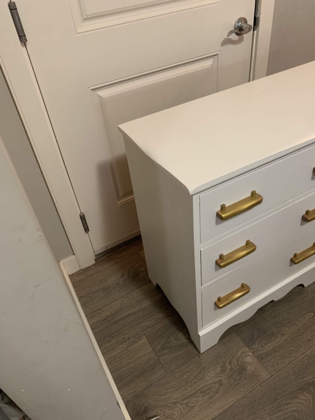 White Desk with Gold Handles - photo 5