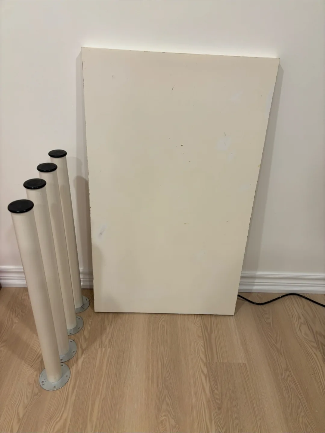 White Table Top with Legs thumbnail