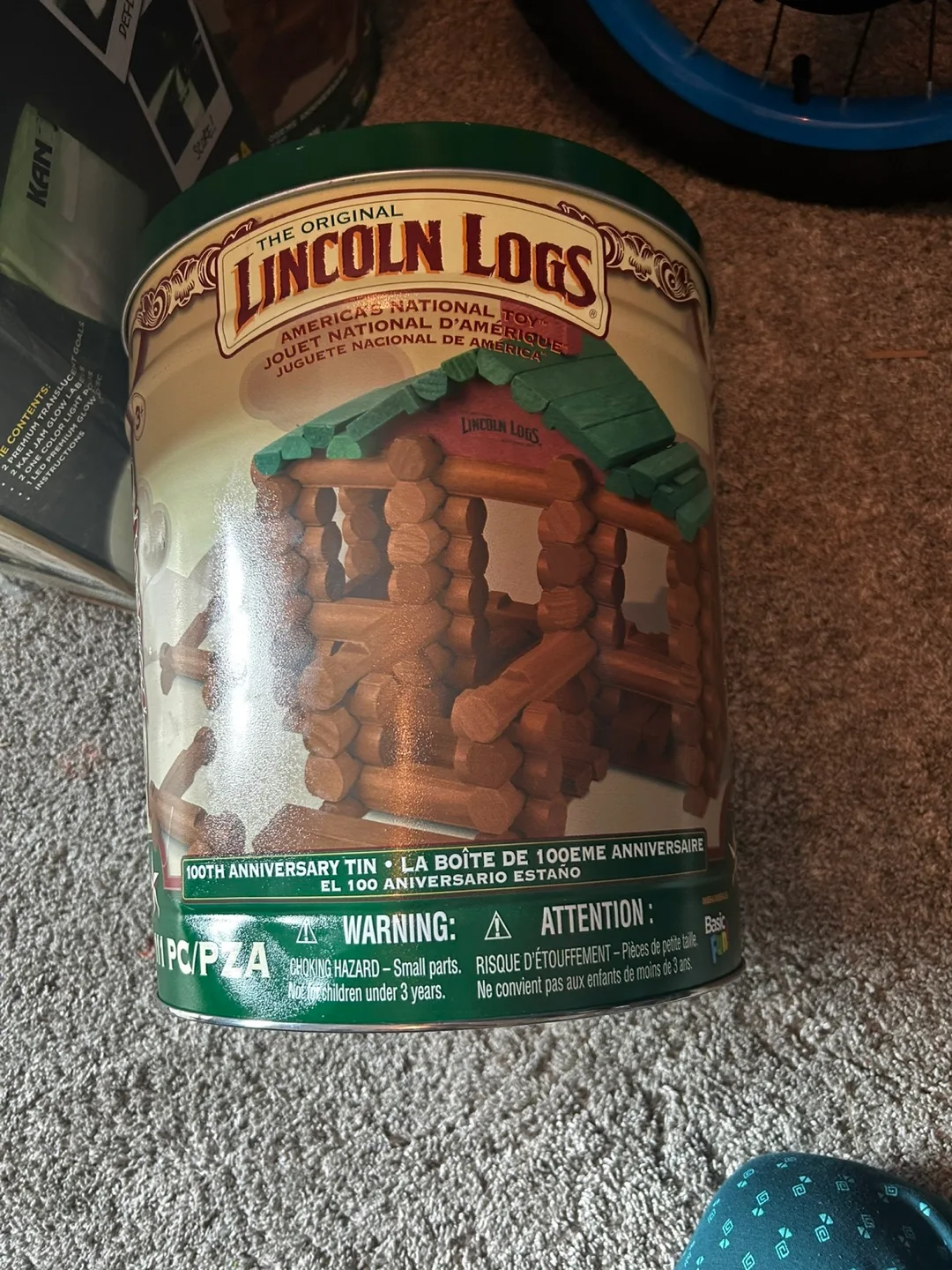 Lincoln Logs 100th Anniversary Tin thumbnail