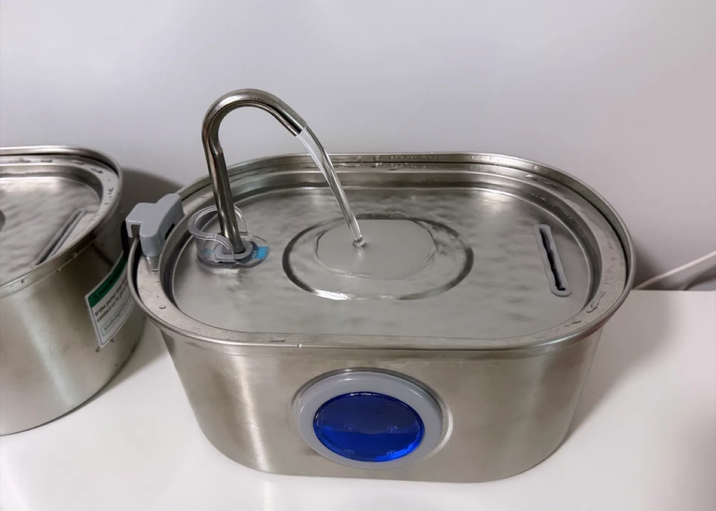 Stainless Steel Pet Water Fountain with filters image indicator(5)