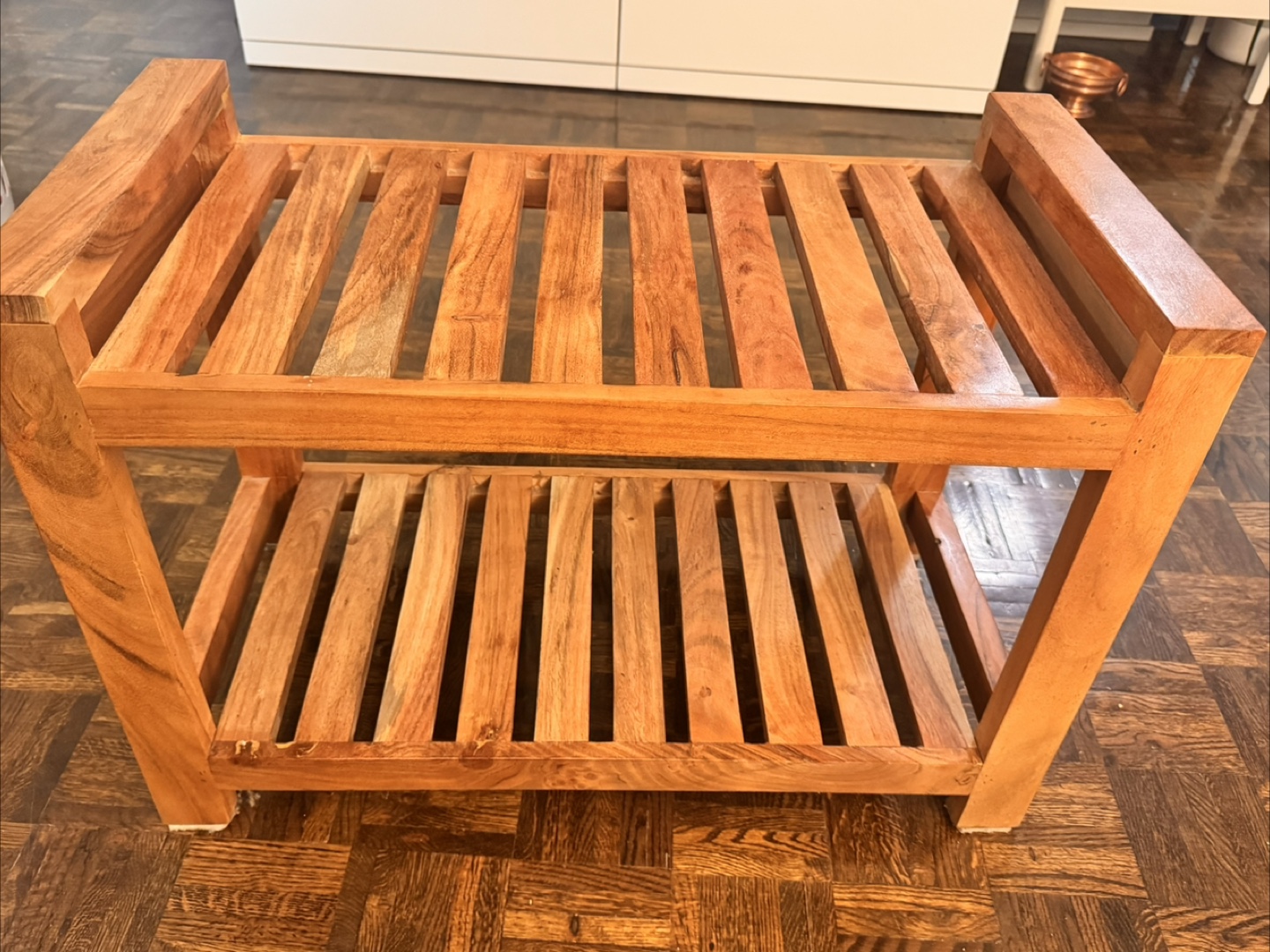 Wooden Rack Bench - photo 2