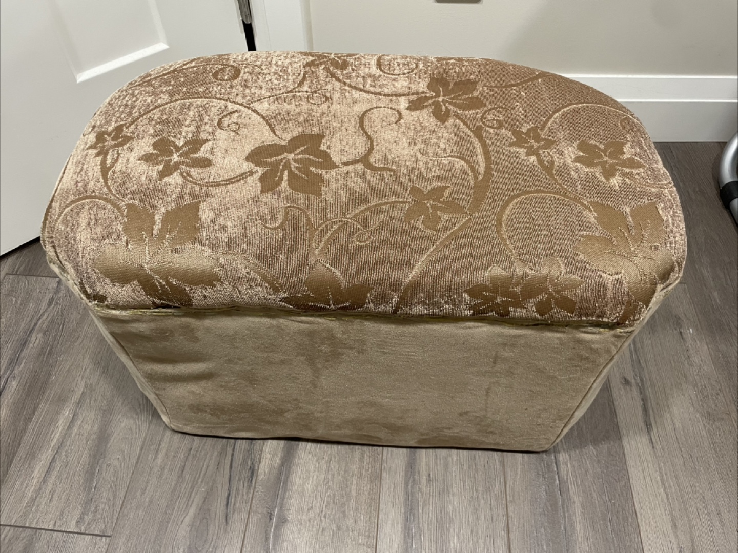 Floral Patterned Ottoman