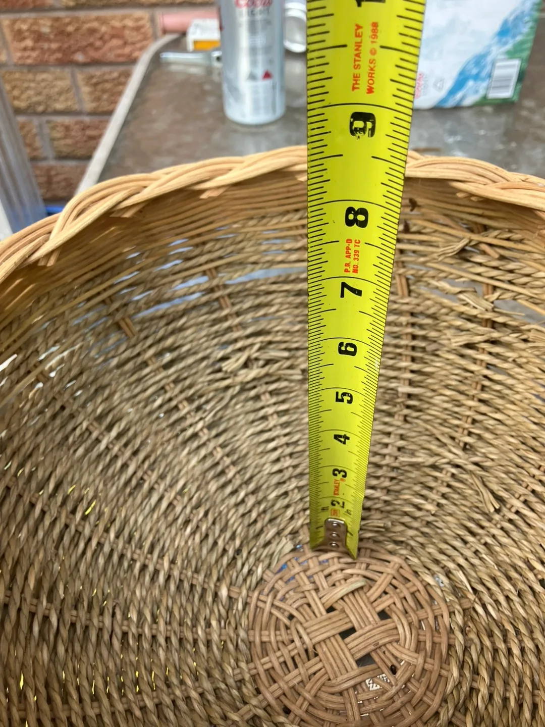 #freecycle Wicker Basket - 11 inch diameter image indicator(3)