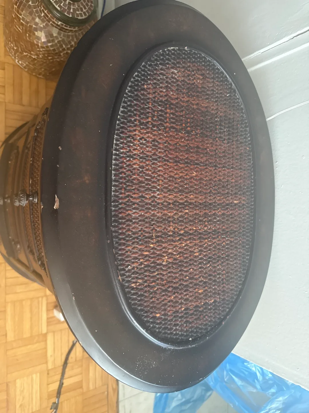 Brown Wooden Accent Table with Drawers image indicator(3)