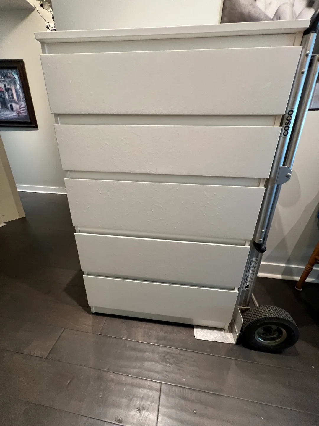 IKEA Hemnes White 5-Drawer Dresser thumbnail