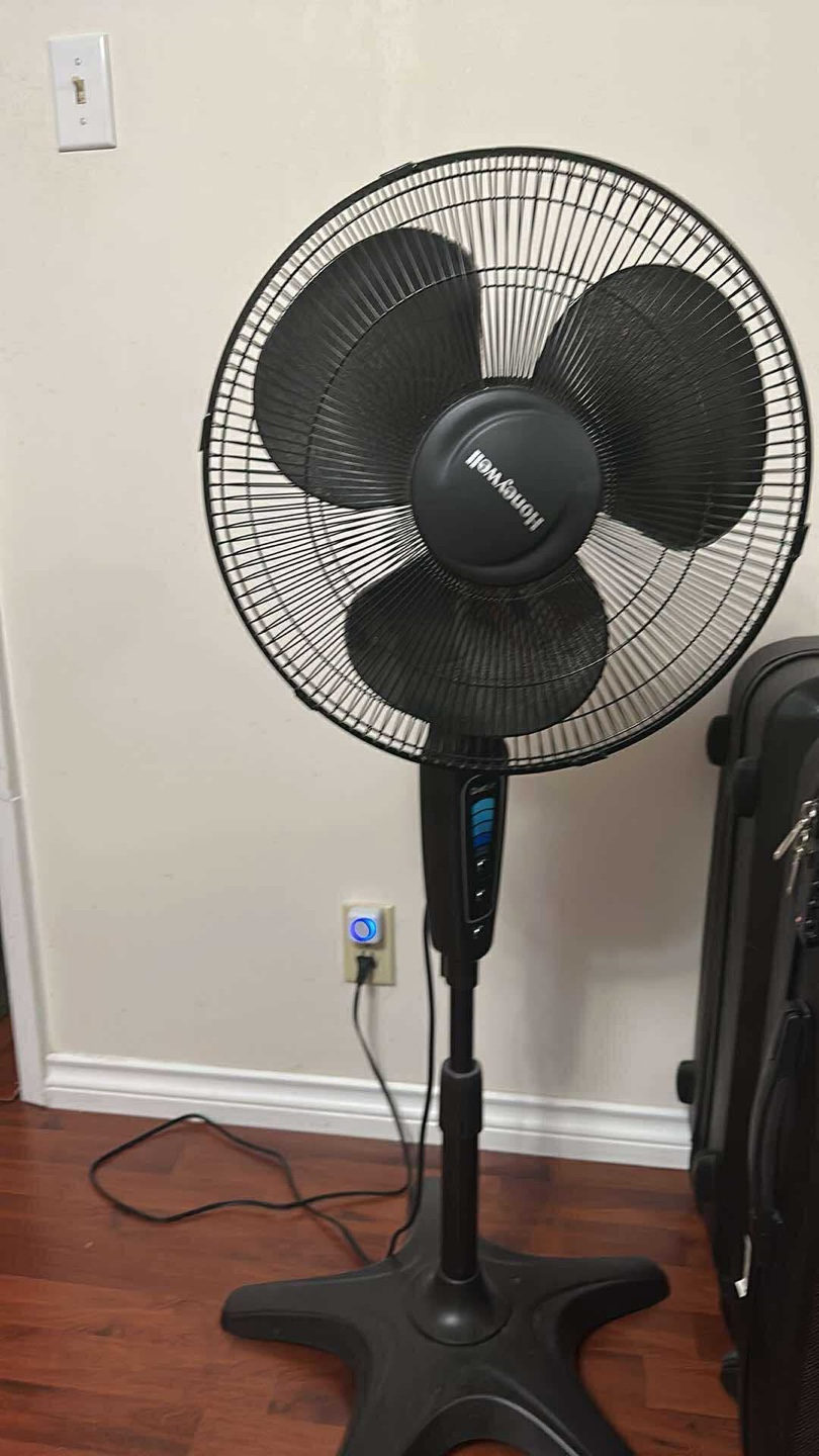 Honeywell QuietSet Black Stand Fan