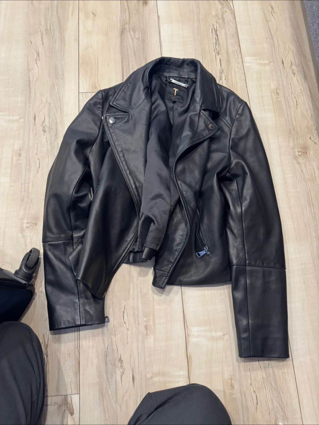 Ted Baker Leather Biker Jacket, Size 3 thumbnail