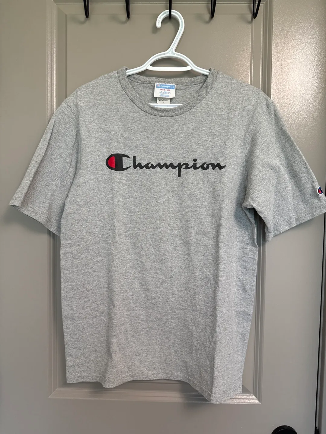 Champion Grey T-Shirt - Size Medium thumbnail