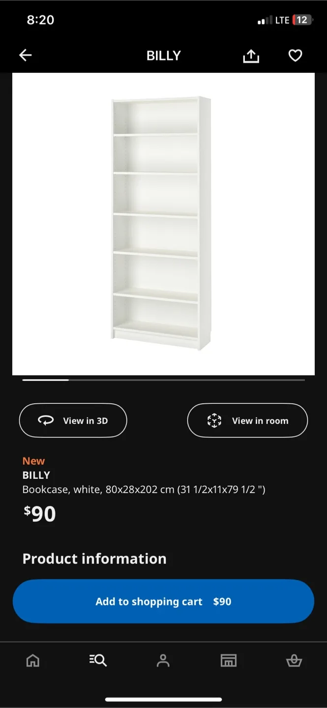 White Bookcase thumbnail